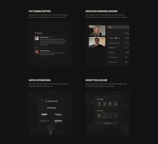 Central - Payroll, benefits & state compliance for startups - Landing design inspiration