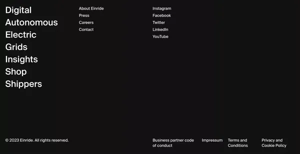 Einride – Intelligent movement | Einride - Landing design inspiration