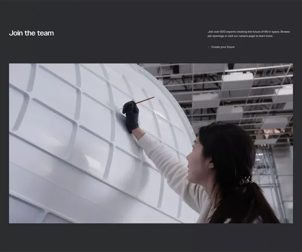 Vast – Building Next-Generation Space Stations - Landing design inspiration
