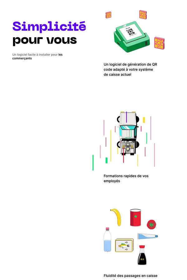Quipo, la solution de dématérialisation de tickets réellement écologique - Landing design inspiration