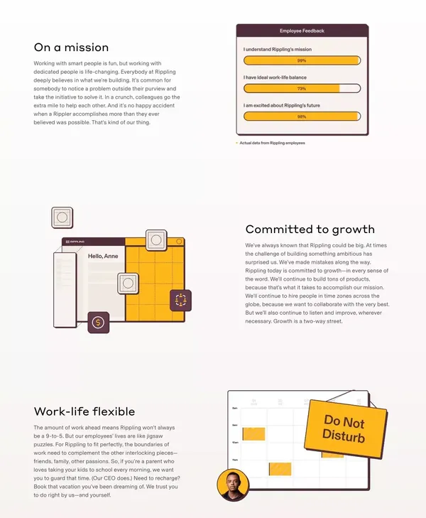 Rippling Careers & Jobs | Life at Rippling - Landing design inspiration