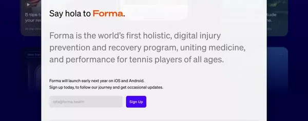 Forma · Lifelong performance, medically backed. - Landing design inspiration