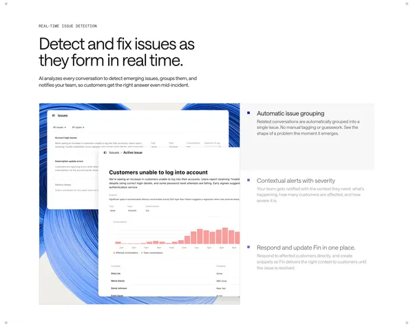 Introducing Intercom 2 — The Helpdesk built for AI and human support - Landing design inspiration
