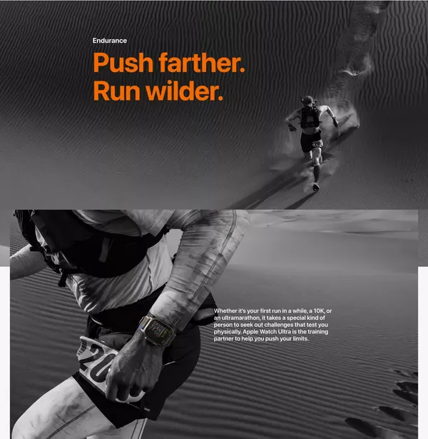 Apple Watch Ultra - Apple - Landing design inspiration
