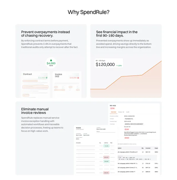 Spendrule - Landing design inspiration