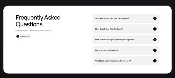 buzzabout - AI Audience Insights Tool - Landing design inspiration
