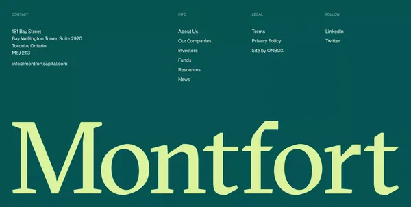 Montfort - Private Credit Manager - Landing design inspiration