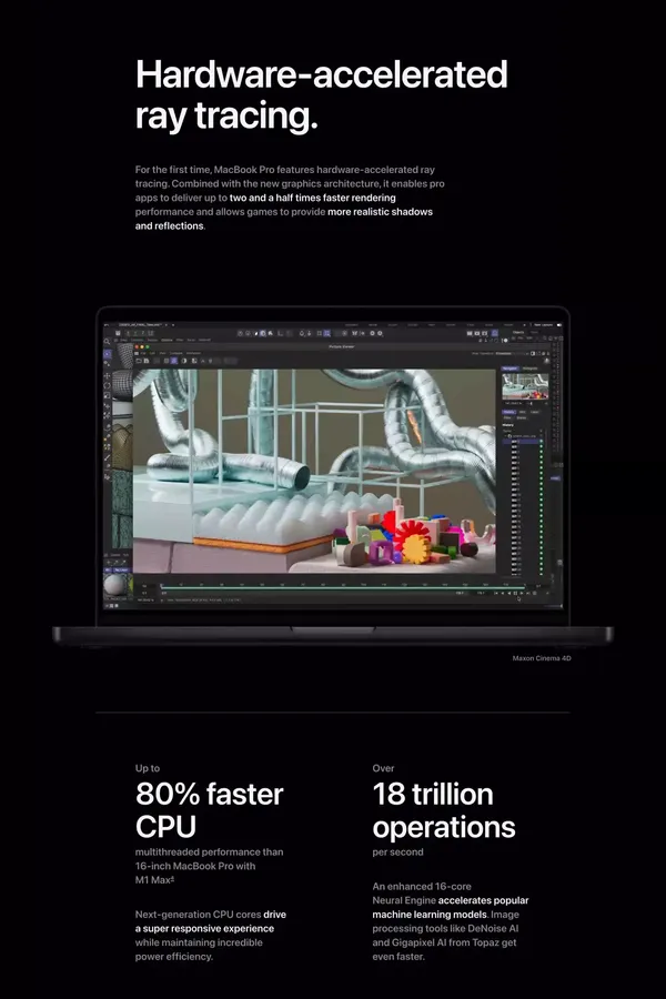 MacBook Pro - Apple - Landing design inspiration