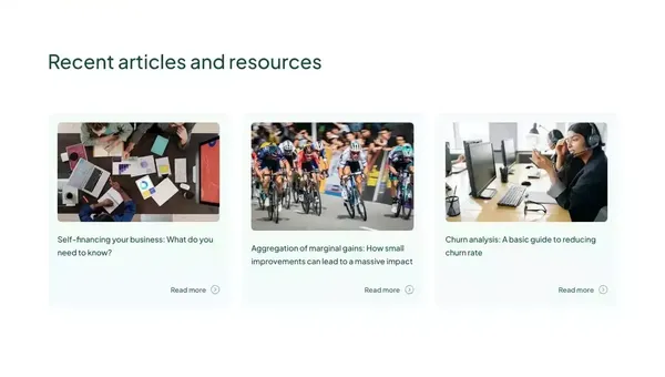gini | Financial planning and forecasting in <10 minutes - Landing design inspiration