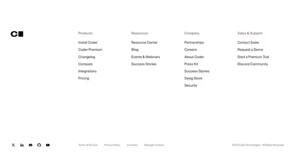 CDEs: Cloud Development Environments for Enterprise Developers | Coder - Landing design inspiration