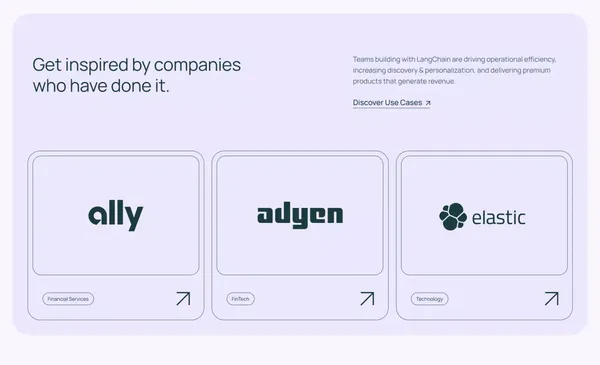 LangChain - Landing design inspiration