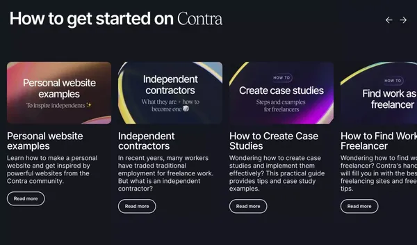 Freelance Marketplace: Commission-Free | Contra - Landing design inspiration