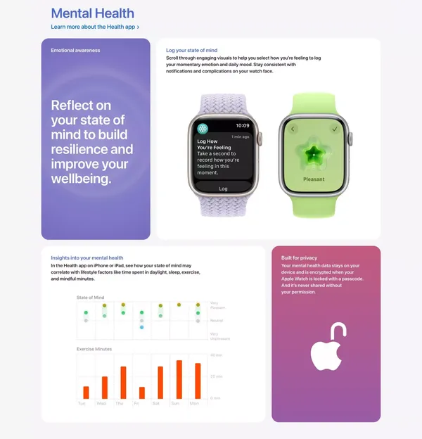 watchOS 10 Preview - Apple - Landing design inspiration
