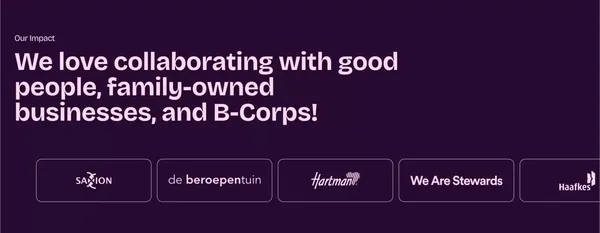 SupaDupa - Let's build good companies! - Landing design inspiration