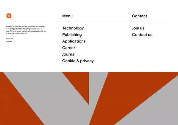 MWM: AI Apps Pioneer in French Tech for Android & iOS | App Publisher - Landing design inspiration