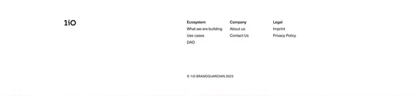 Digital value generation for everyone | 1iO - Landing design inspiration