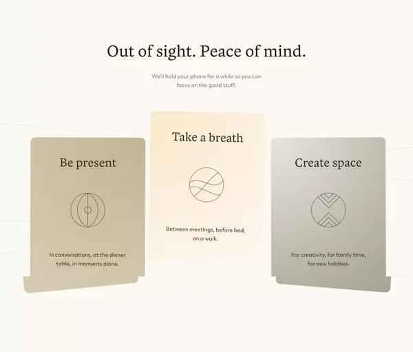 Aro  |  A little less phone. Way more life. - Landing design inspiration
