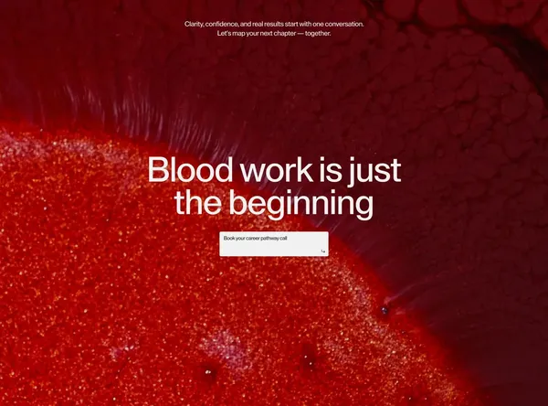 Institute of Health - Landing design inspiration