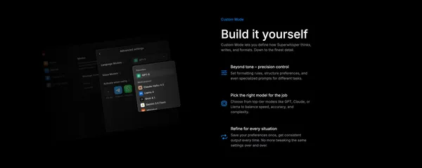 Superwhisper — AI Voice to Text for macOS, Windows & iOS | Superwhisper - Landing design inspiration