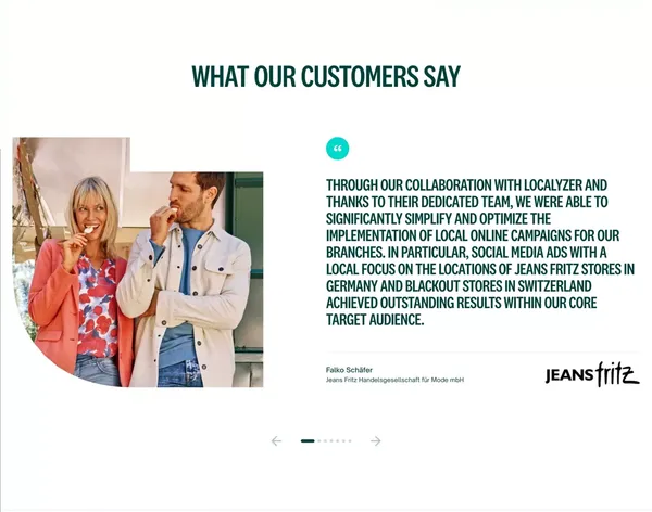 Localyzer: Streamline Your Local Online Marketing Across Multiple Channels - Landing design inspiration