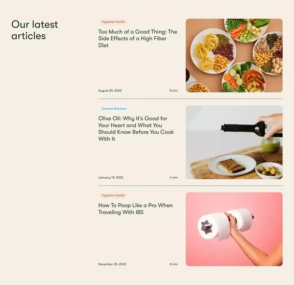 Amenta Nutrition : Digestive Disorders, Gut Health and General Nutrition - Landing design inspiration