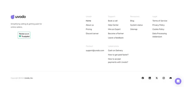Sell & Get paid faster | Uvodo eCommerce & payments - Landing design inspiration