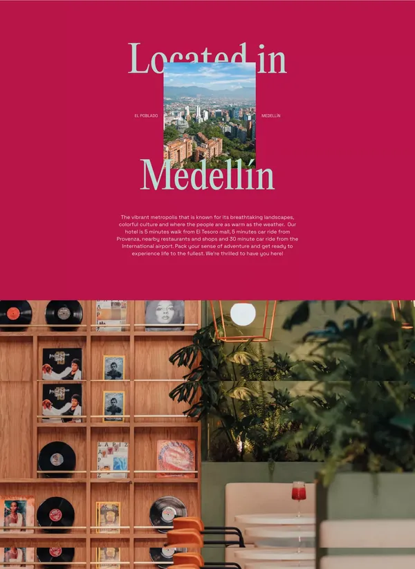 Versus Hotels - Landing design inspiration