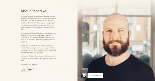 Paperlike | Official Online Store - Landing design inspiration