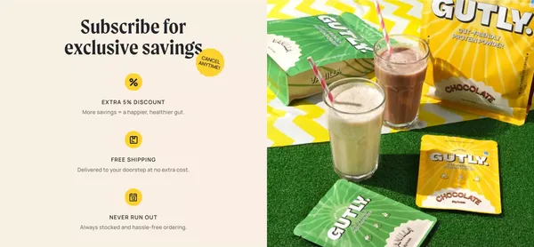 Gutly | Super friendly, to your sensitive tummy! - Landing design inspiration