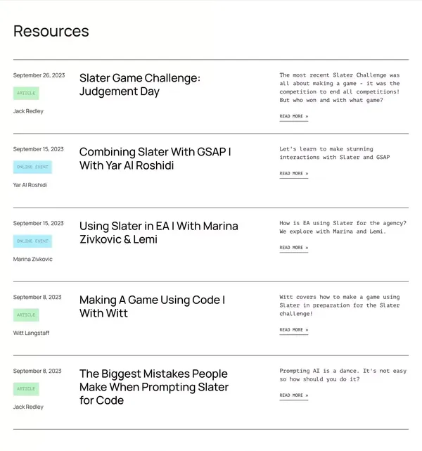 Slater | AI Custom Code Tool For Webflow Projects - Landing design inspiration
