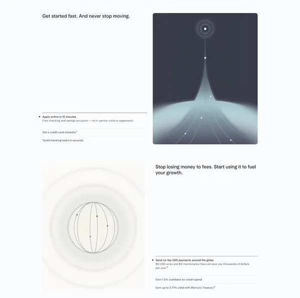 Online Business Banking For Startups, Small Businesses & Scaling Companies - Landing design inspiration