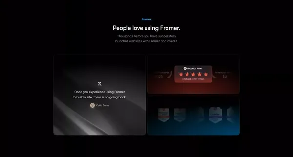Framer - The internet is your canvas - Landing design inspiration