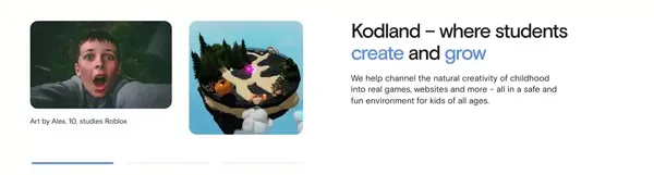 Online platform for digital skills | Kodland Home - Landing design inspiration