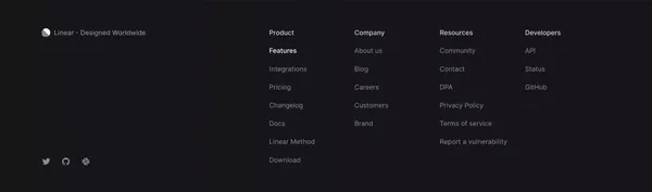 Linear Asks – Linear - Landing design inspiration