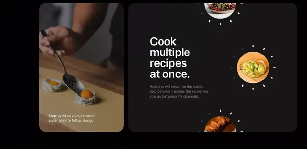 CREME: Step-by-Step Video Recipes - Landing design inspiration