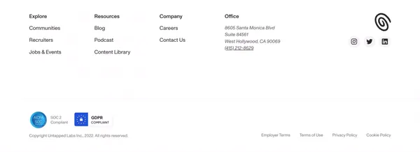 Tech Job Search and Recruiting Platform - Untapped - Landing design inspiration