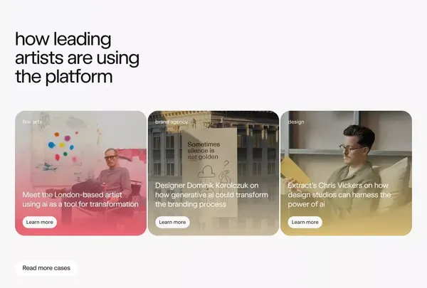 exactly.ai | bespoke ai models, built for your brand - Landing design inspiration
