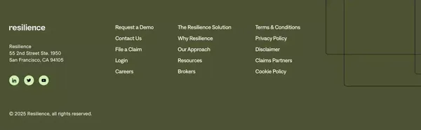 Cyber Security Risk Management I The Resilience Solution - Landing design inspiration