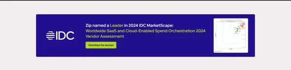 Smart procurement starts with Zip | Zip - Landing design inspiration
