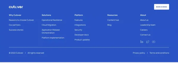 Cutover | Work Orchestration and Observability platform - Landing design inspiration