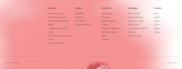 Hematogenix â Bringing Precision Medicine to Everyone - Landing design inspiration