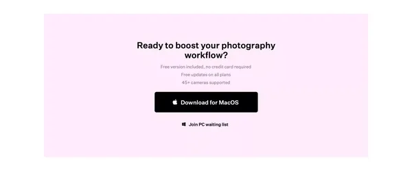 Rawsie – Reduce RAW image file size by up to 80% - Landing design inspiration