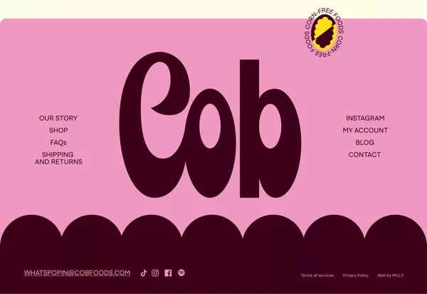 COB - CORN-FREE FOOD & SNACKS – Cob - Landing design inspiration