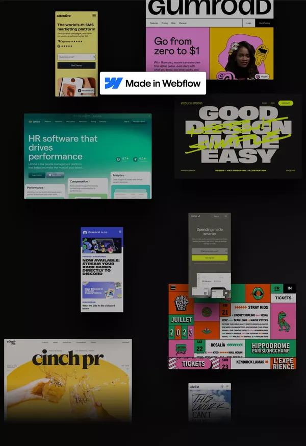 Webflow: Create a custom website | No-code website builder - Landing design inspiration