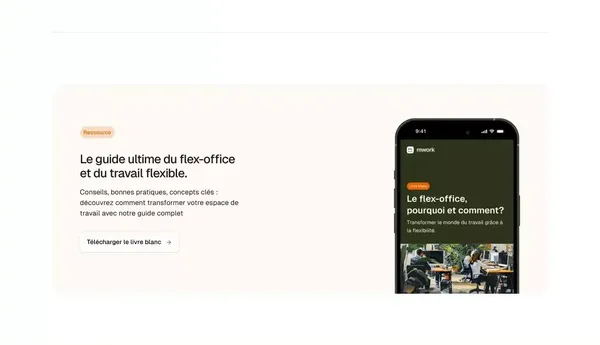 m-work | Application de suivi du télétravail & logiciel flex-office - Landing design inspiration