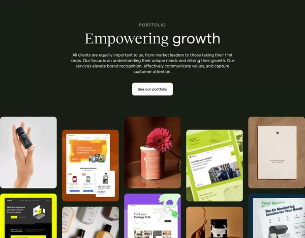 Holy Studio - Landing design inspiration