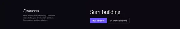 Coherence — The First Developer Experience Platform - Landing design inspiration
