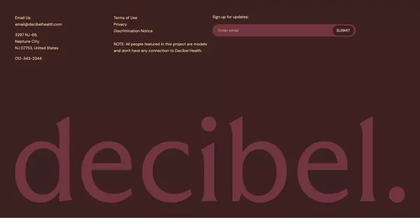 Decibel Health – Kidney Lifestyle Platform - Landing design inspiration