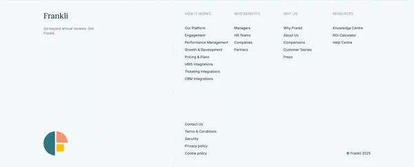 Frankli - Performance Management Software for Continuous Feedback - Landing design inspiration