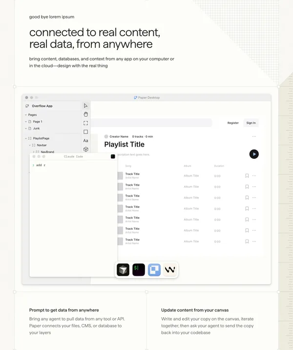 Paper – design, share, ship - Landing design inspiration